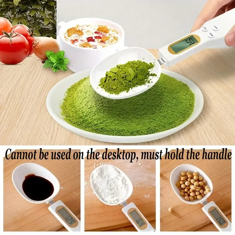 Mini Báscula Cuchara Digital de Precisión LCD 0,1g-500g para Cocina y Repostería